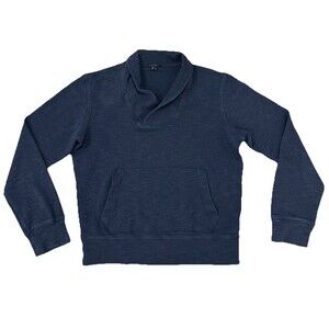 Theory Shawl/Cowl Neck Pullover Sweater Men’s Size M Navy Blue